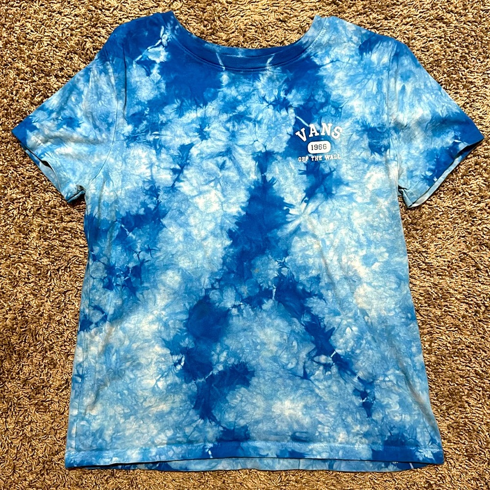 Vans Blue Tye-Dye T Shirt Size S
